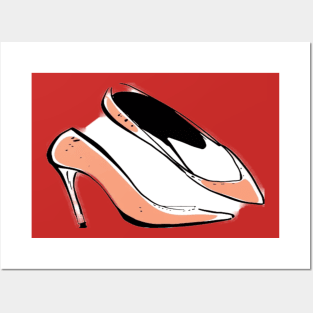 Women's party shoes Posters and Art